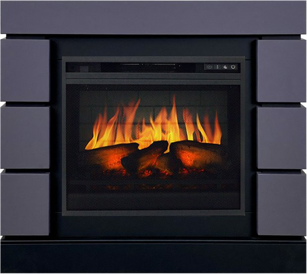 Каминокомплект Modern SFT (Разборный) - Серый графит с очагом Vision 23 EF LED 3D FX в Перми