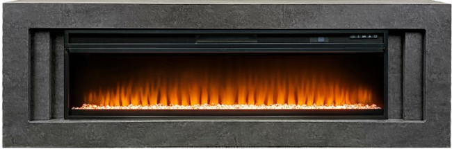 Каминокомплект Line 60 Dark Grey (Разборный) - Темный серый с очагом Vision 60 LED в Перми