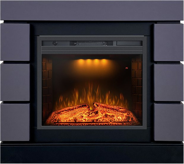 Каминокомплект Modern SFT (Разборный) - Серый графит с очагом Emerald 23 в Перми