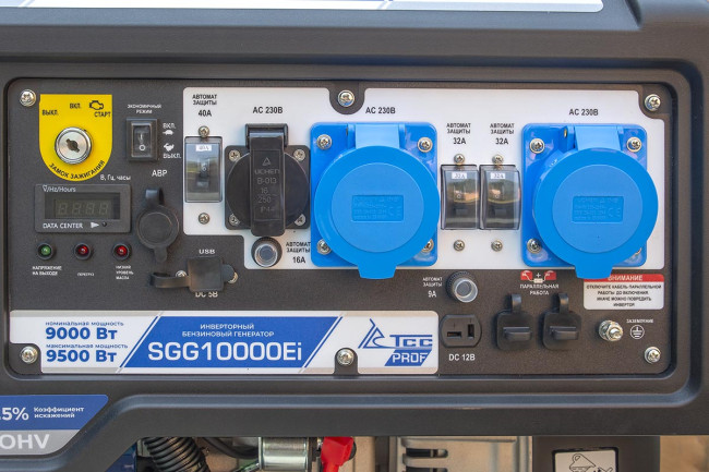 Бензогенератор инверторный SGG 10000Ei с блоком АВР в Перми
