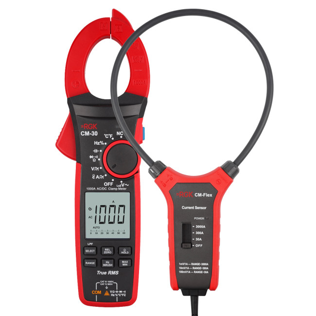 Токоизмерительные клещи RGK CM-30 + Токовый датчик RGK CM-Flex в Перми