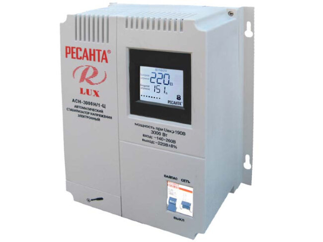Стабилизатор напряжения серии LUX РЕСАНТА АСН-3000Н/1-Ц в Перми