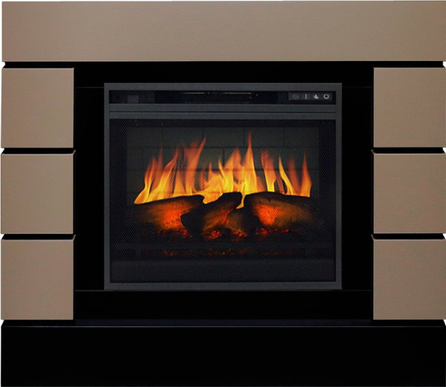 Каминокомплект Lindos - Beige Grey с очагом Vision 23 EF LED 3D FX в Перми