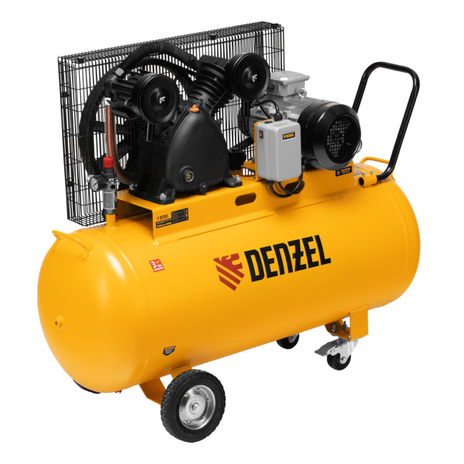 Компрессор воздушный рем. привод BCV 4000-T/200, 4,0 кВт, 200 литров, 690 л/мин Denzel в Перми