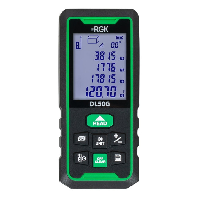 Лазерный дальномер RGK DL70G (с поверкой) - зеленый луч в Перми