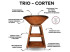 Уличный гриль Coeo TRIO 82 - CORTEN в Перми