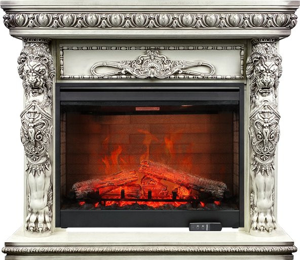 Каминокомплект Windsor - Слоновая кость с патиной с очагом Symphony 30'' DF3020-EU в Перми