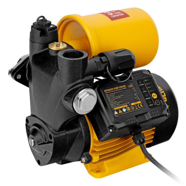 Насосная станция PS500C, 500 Вт, напор 35 м, 2200 л/ч, ресивер 2 л, блок управления Denzel в Перми