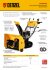 Бензиновая снегоуборочная машина SBM 610DT PRO, 212cc, гусеницы, эл.старт, блок. дифф. Denzel в Перми