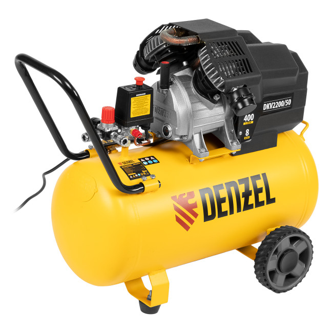 Компрессор воздушный DKV2200/50, Х-PRO 2.2 кВт, 400 л/мин, 50 л Denzel в Перми