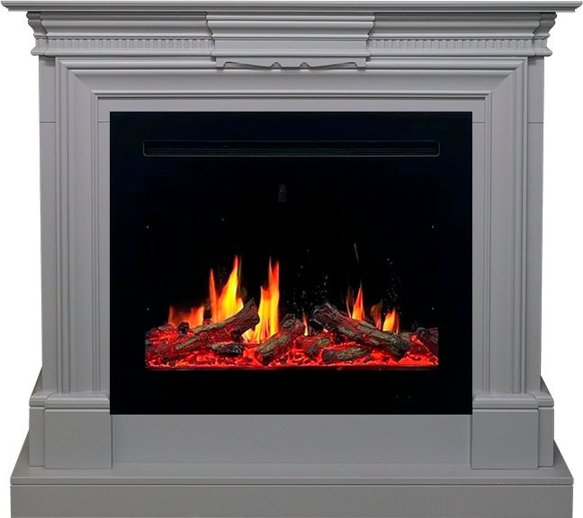 Каминокомплект Chelsea - Grey с очагом 5D V-ART 25 в Перми
