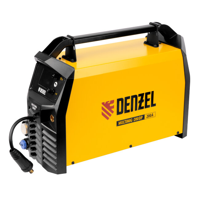 Аппарат инвертор. полуавтомат. сварки MultiMIG-200DP Synergy Double Pulse, 200 А, ПВ 80% Denzel в Перми