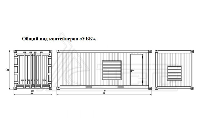 Контейнер Север УБК-6В базовая комплектация (на базе морского контейнера) в Перми