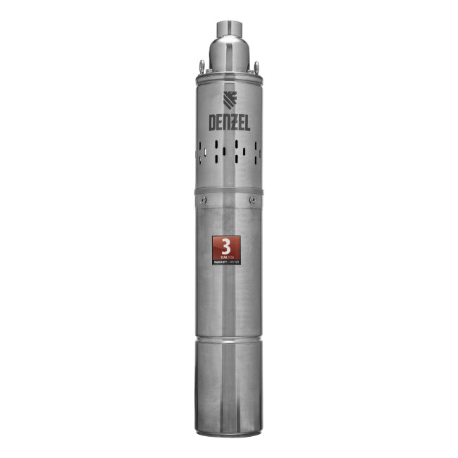 Скважинный насос DWS-4-100, винтовой, диаметр 4", 800 Вт, 1700 л/ч, напор 100 м Denzel в Перми