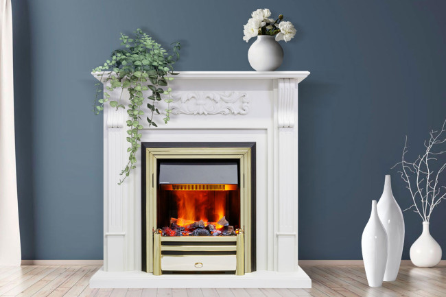 Портал Royal Flame Venice - Махагон коричневый антик в Перми