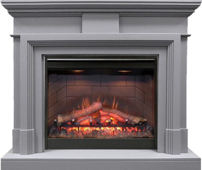 Каминокомплект Coventry Gray - Серый с очагом Symphony 26'' DF2608-INT в Перми