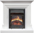 Каминокомплект Bradford - Белый с очагом Majestic FX Black в Перми
