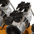 Компрессор безмасляный, малошумный  DLS 2250/100, 2250 Вт, 3x750, 100 л, 410 л/мин блок управления/ Denzel в Перми
