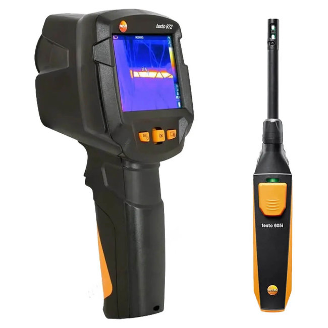 Тепловизор Testo 872 и смарт-зонд термогигрометра Testo 605i в Перми
