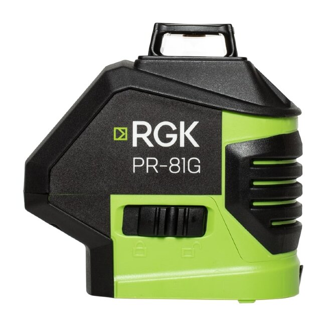 Комплект: лазерный уровень RGK PR-81G + штанга-упор в Перми