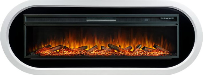 Каминокомплект Ellipse - Белый с черным с очагом Vision 60 LOG LED в Перми
