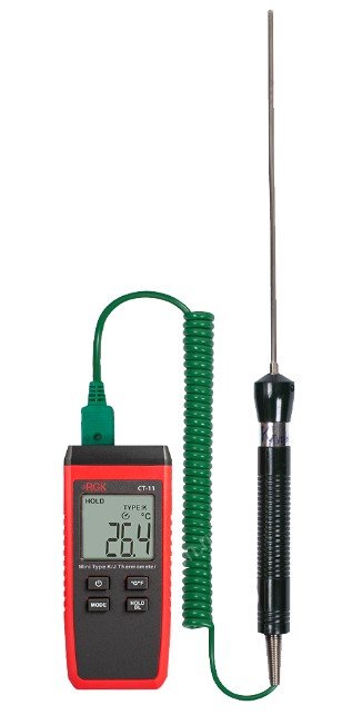 Термометр RGK CT-11 с погружным зондом температуры TR-10W с поверкой в Перми