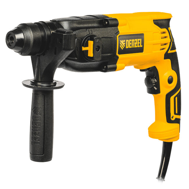 Перфоратор электрический RH-650-18, SDS-plus, 650 Вт, 2.0 Дж, 3 плюс 1 режим Denzel в Перми