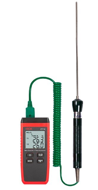 Термометр RGK CT-12 с погружным зондом температуры TR-10W с поверкой в Перми