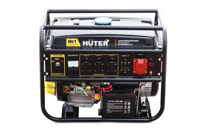 Портативный бензогенератор HUTER DY8000LX-3 в Перми