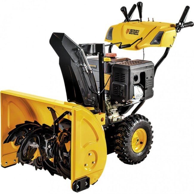 Бензиновая снегоуборочная машина SB 1100 E, 11 л.с, Loncin, с электростартером, фара, обогрев Denzel в Перми