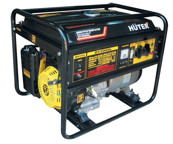 Портативный бензогенератор HUTER DY5000L в Перми