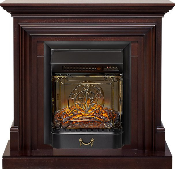 Каминокомплект Bradford - Темный дуб с очагом Majestic FX M Black RC в Перми