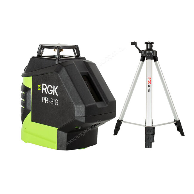 Комплект: лазерный уровень RGK PR-81G + штатив RGK LET-150 в Перми