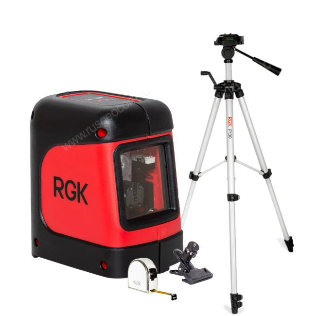 Комплект: лазерный уровень RGK ML-11 + штатив RGK F130 рулетка RGK RM3 в Перми