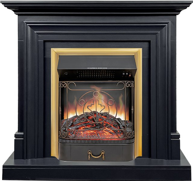 Каминокомплект Bradford - Серый графит с очагом Majestic FX Brass в Перми