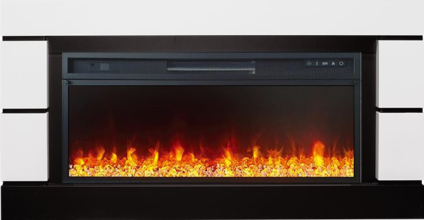 Каминокомплект Modern 42 SFT - Белый с черным с очагом Vision 42 LED в Перми