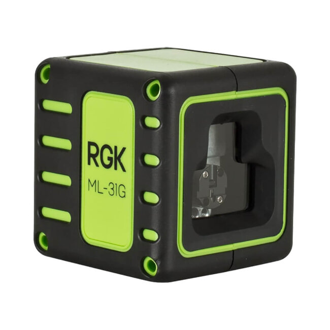 Комплект: лазерный уровень RGK ML-31G + штатив RGK F170 кронштейн RGK K-5 рулетка RGK RM3 в Перми
