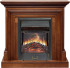 Каминокомплект Bradford - Орех с очагом Majestic FX Black в Перми