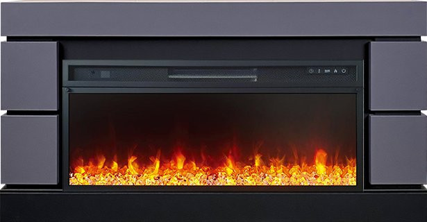 Каминокомплект Modern 42 SFT (Разборный) - Серый графит с очагом Vision 42 LED в Перми