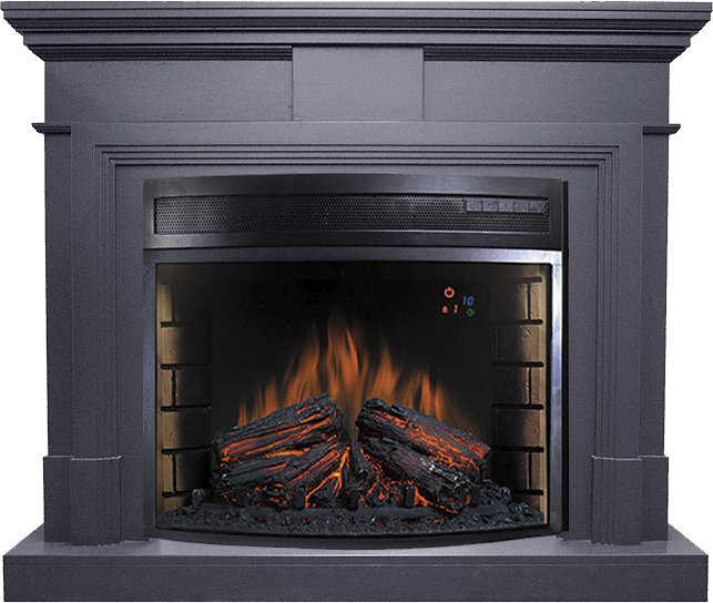 Каминокомплект Coventry Graphite Grey - Серый графит с очагом Dioramic 28 LED FX в Перми