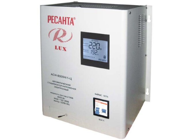 Стабилизатор напряжения серии LUX РЕСАНТА АСН-8000Н/1-Ц в Перми